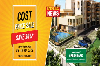 Price Sale of 30% on Provident Green Park, Ready to move property at Coimbatore